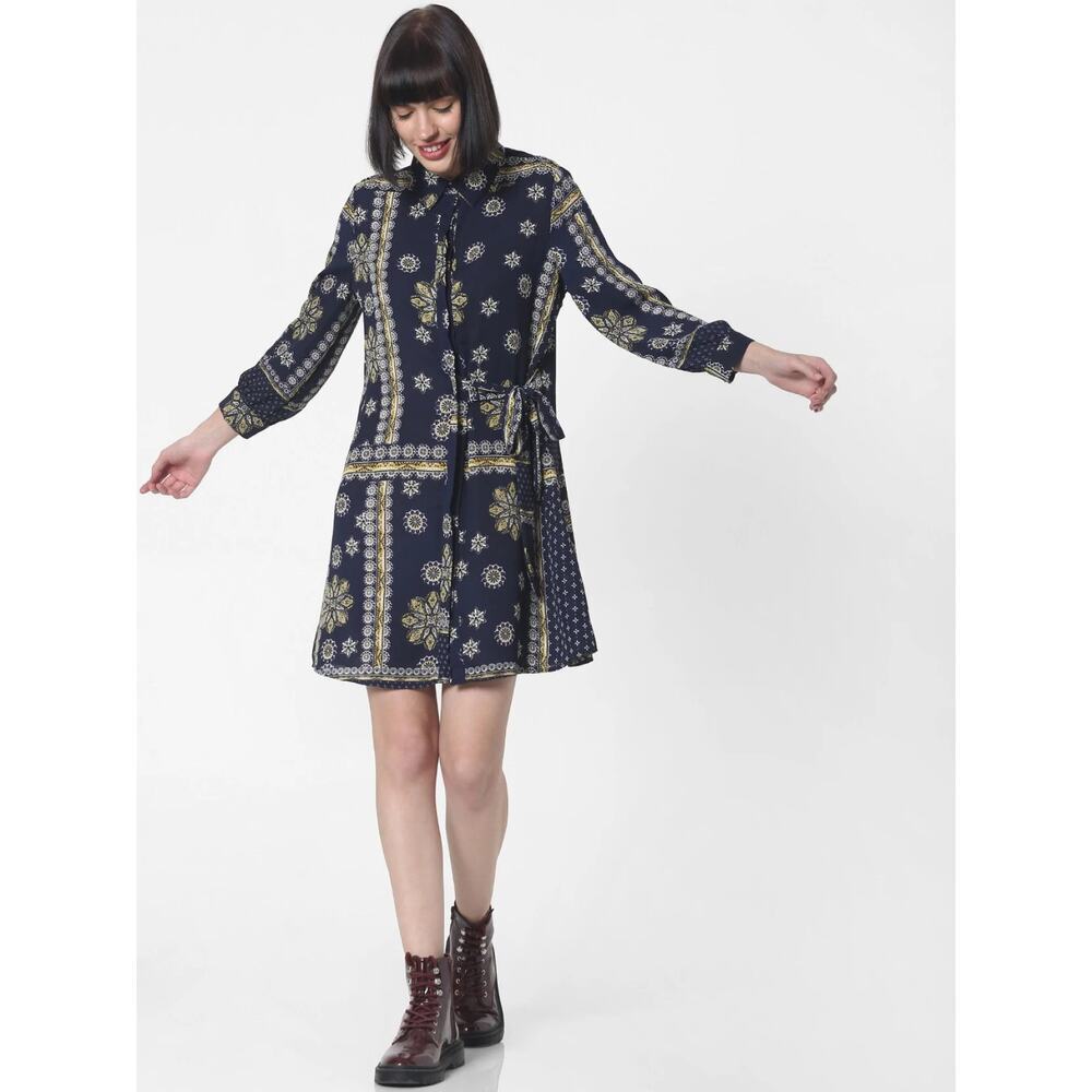 Only ASOS Paisley Button Shirt Dress Size 6